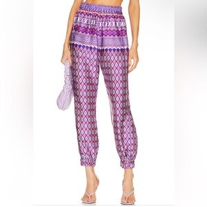 Misa Los Angeles Noomi Pants in Violet Geo